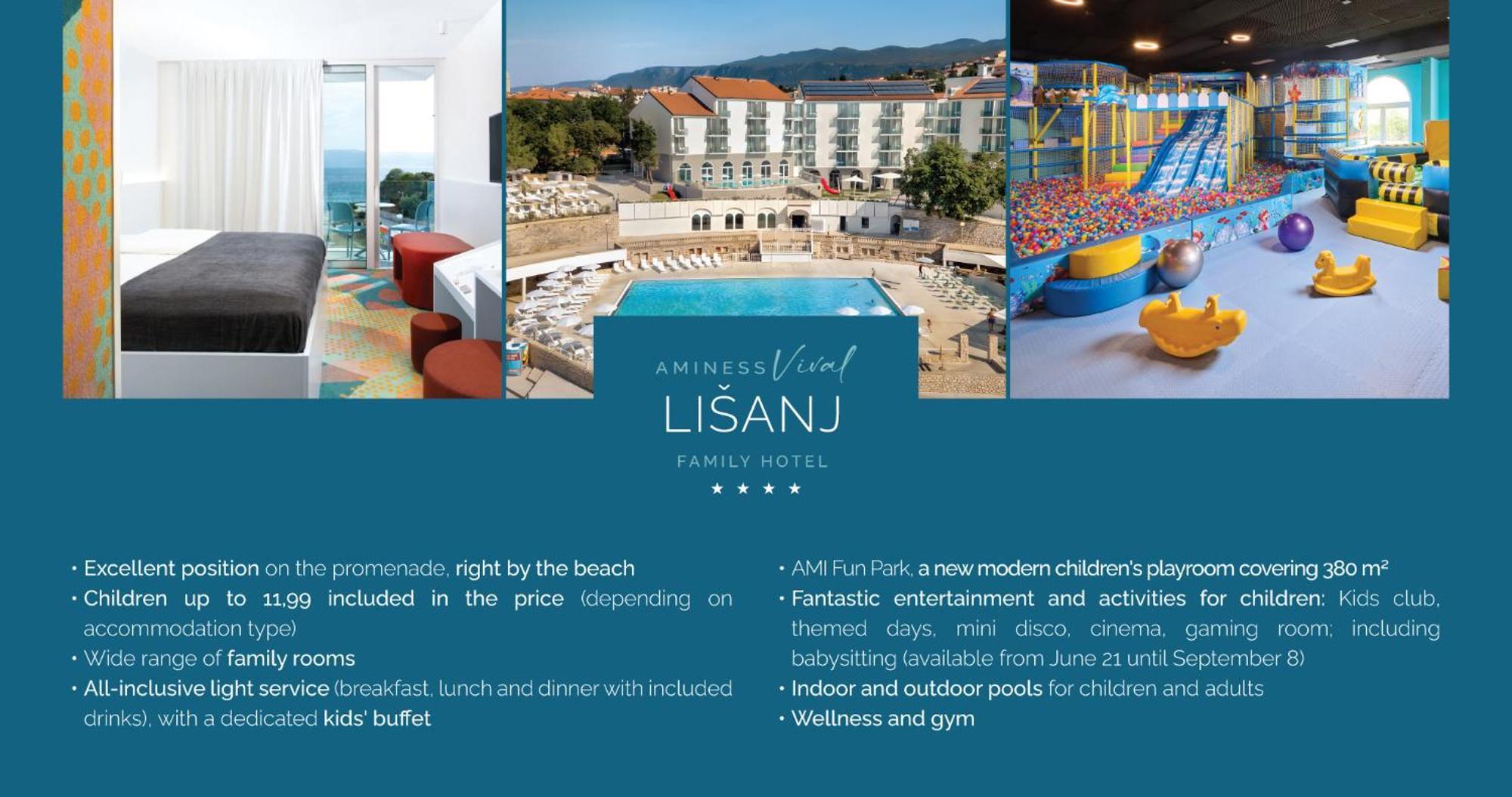 Aminess Vival Lisanj Family Hotel Novi Vinodolski Exterior foto